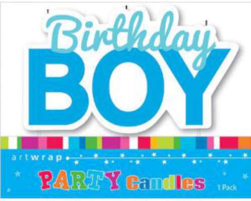 Birthday Boy Candle - Click Image to Close